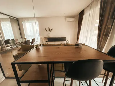 Apartament de inchriat 2 camere,gradina, parcare, Nusco City, NOU - foto 2