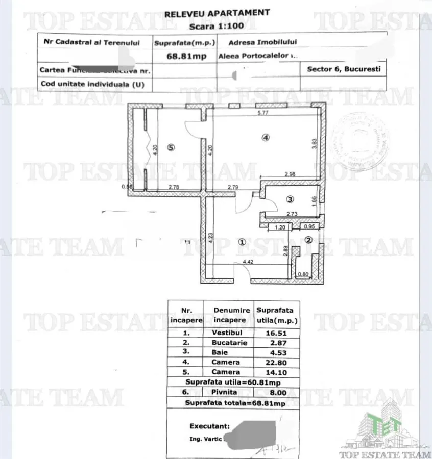 Apartament 2 camere | 61 mp utili + pivnita | Parter | Grozavesti | 550 euro/luna - foto 10