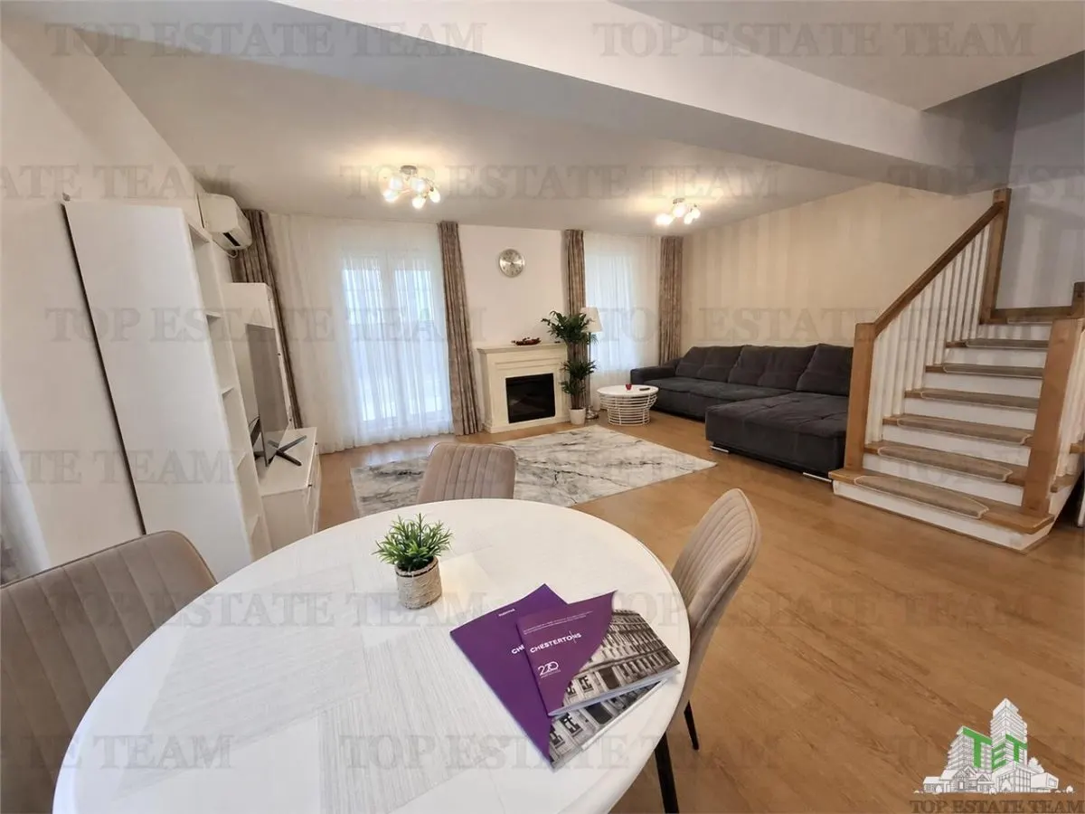 Vila Moderna de Inchiriat /Corbeanca /Duplex P+1 /Gradina Amenajata /Complet Mobilata si Utilata - foto 4