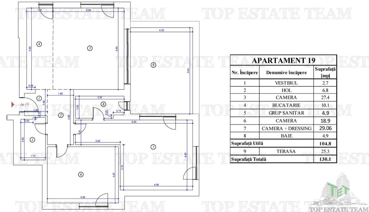 Apartament 3 camere bloc nou, de vanzare in Voluntari - foto 9