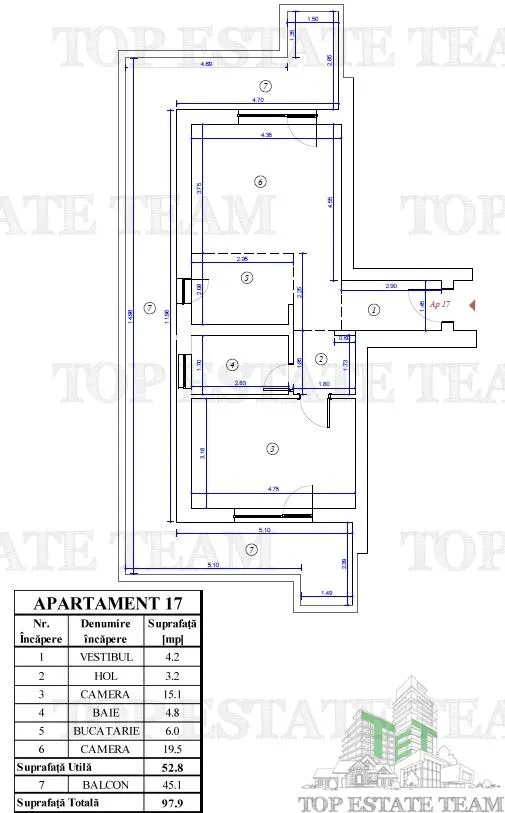 Apartament 2 camere in bloc nou, Voluntari - foto 11