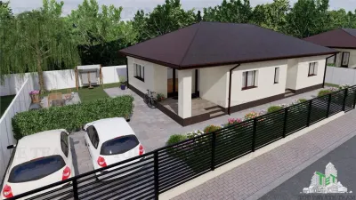 Casa parter 4 camere incalzire in pardoseala in Domnesti - foto 9