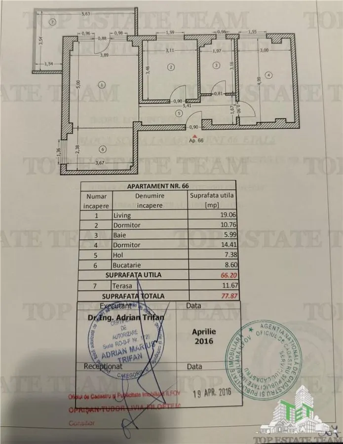 Apartament 3 camere mobilat modern | suprafata totala 78mp - foto 6