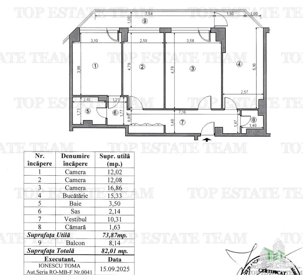 Vanzare apartament 3 camere Ion Mihalache- Piata 1 Mai - foto 9