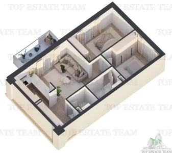 Apartament 3 camere, 81.66mp, bloc nou, incalzire in pardoseala, finisaje premium, zona Antiaeriana - foto 14