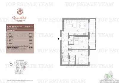 Apartament 3 camere Bd Ferdinand - foto 2