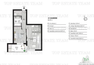 Apartament 2 camere de vanzare in zona Doamna Ghica - foto 8