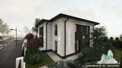 Vila 4 camere teren 300 mp Tunari de vanzare - foto 4