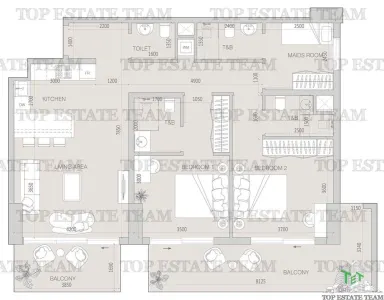 Apartment with 3 bedrooms for sale 132 sqm in Dubai - foto 9