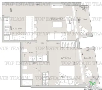 Apartment with 2 bedrooms for sale 68 sqm in Dubai - foto 9