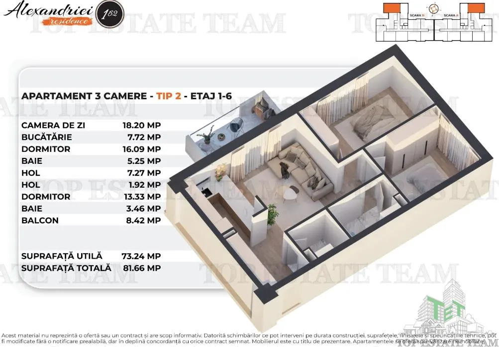 Appartement Neuf T3, Rahova, Bucuresti - foto 12