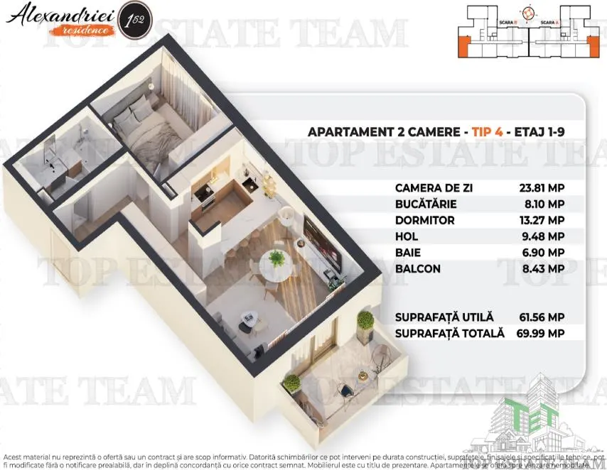2-Bedroom Apartment with Spacious Balcony, Rahova, Bucuresti - foto 7