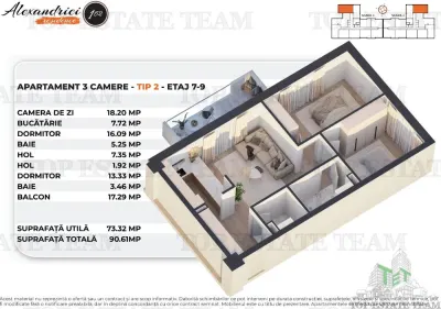New Three-Bedroom Apartment, Soseaua Alexandriei, Bucuresti - foto 7