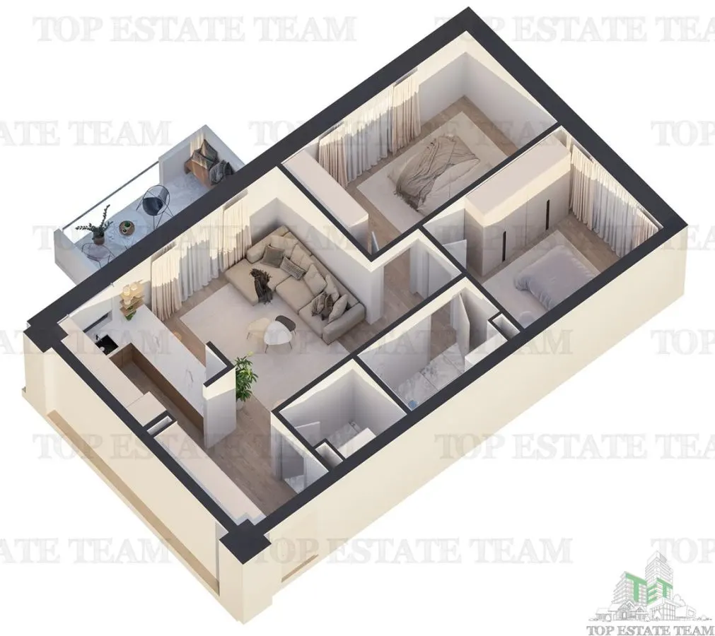 Appartement 3 Chambres, Immeuble Moderne, Finitions Premium, Rahova, 15 min Palais du Parlement - foto 14