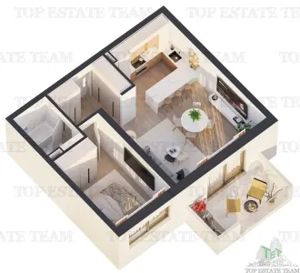 Appartement 2 Chambres, Chauffage par le Sol, Finitions Premium, Antiaeriana, Secteur 5, Bucarest - foto 14