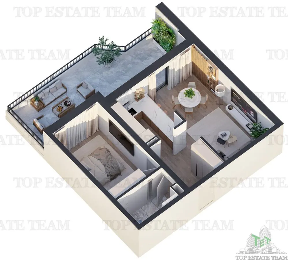2-Bedroom Apartment with 27sqm Terrace, New Build, Rahova, Sector 5 - foto 1