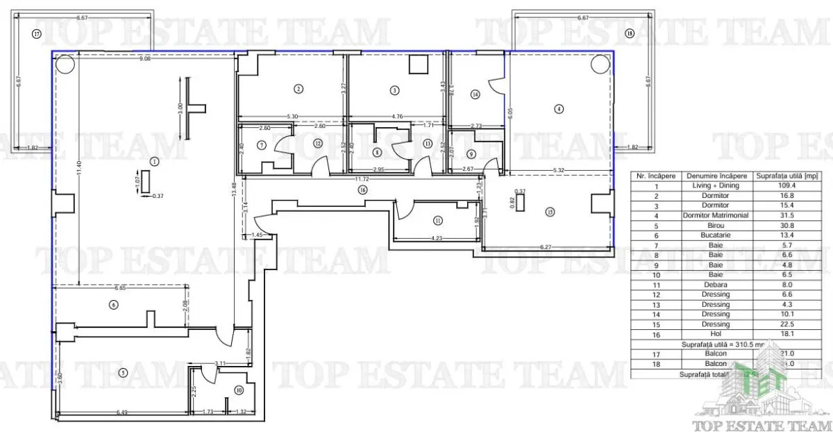 Apartamento 5 Dormitorios | Up-Site Floreasca | Vistas Herastrau | Acabados Premium - foto 16