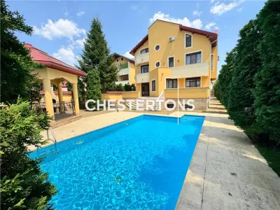 Villa for Rent Bucharest Pipera – 600 sqm, 6 Bedrooms + Office, Gym & Sauna, Private Garden - Bucuresti