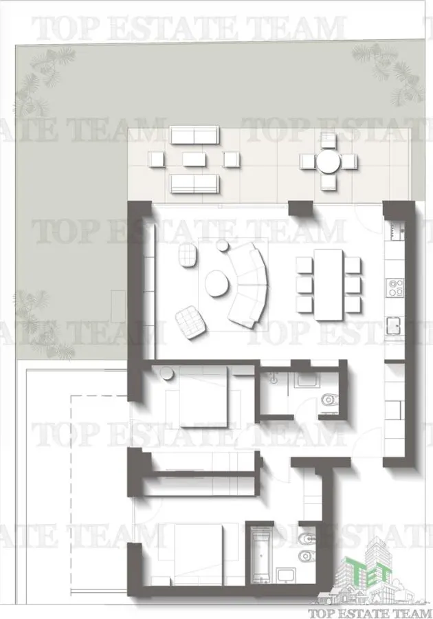 Forest and Sea Luxury Living - 2 Bedroom Apartment for sale with Private Gardenat Terrazul, Olimp, Constanta - foto 3