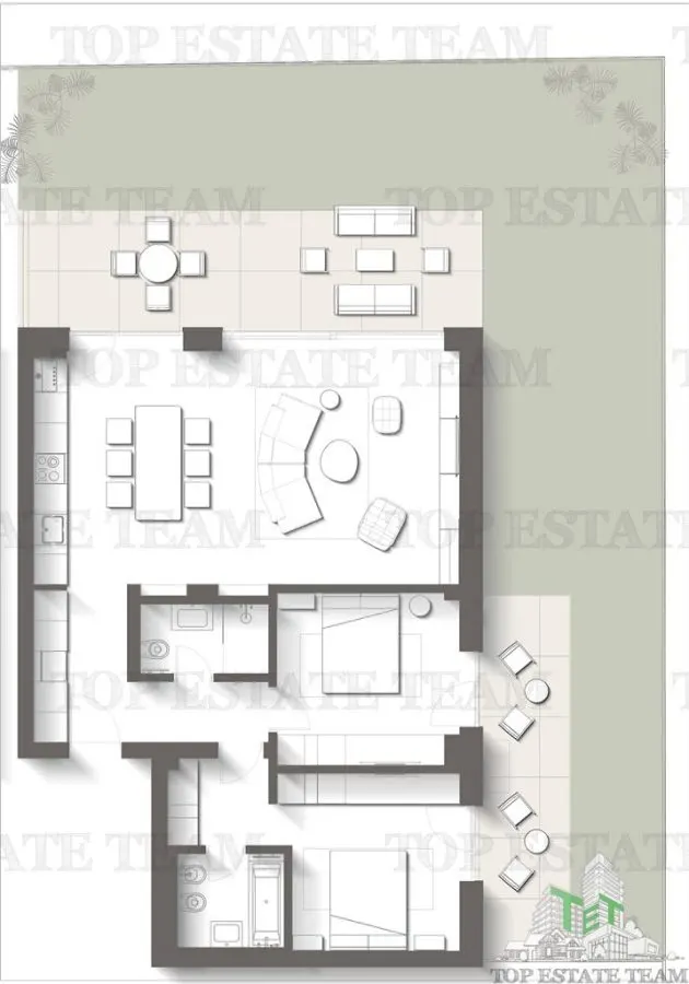 Forest and Sea Luxury Living - 2 Bedroom Apartment for sale with Private Gardenat Terrazul, Olimp, Constanta - foto 3