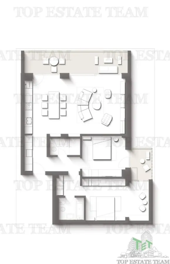 Luxury 3-Room Apartment with Terraces for sale | Direct Front Views of the Sea and Forest | Olimp Exclusive Project,Constanta - foto 2