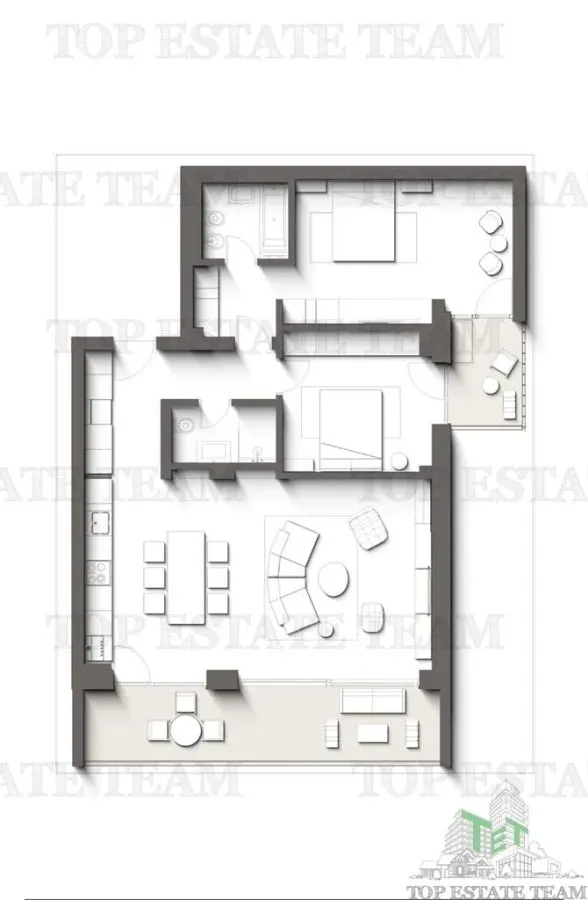 Luxury 3-Room Apartment with Terraces for sale | Direct Front Views of the Sea and Forest | Olimp Exclusive Project, Constanta - foto 2