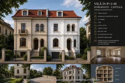 Interwar Villa for Sale | Dorobanti – Capitale, D+G+1+Attic, 260 sqm Land - Bucuresti