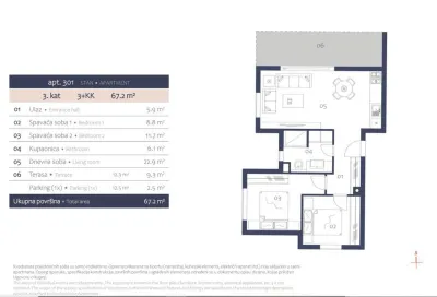 Apartament de vanzare in Croatia, Pula - foto 2