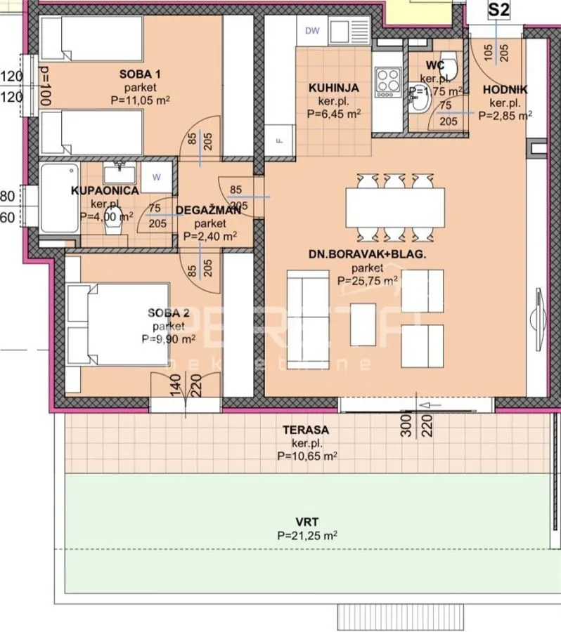 Two-Bedroom Apartment for Sale in Makarska, Croatia - foto 1