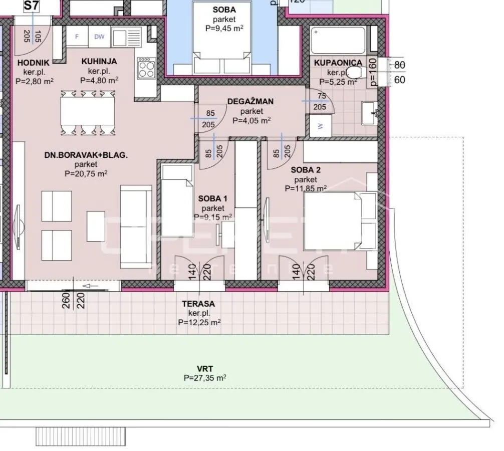Two-Bedroom Apartment for Sale in Makarska, Croatia - foto 1
