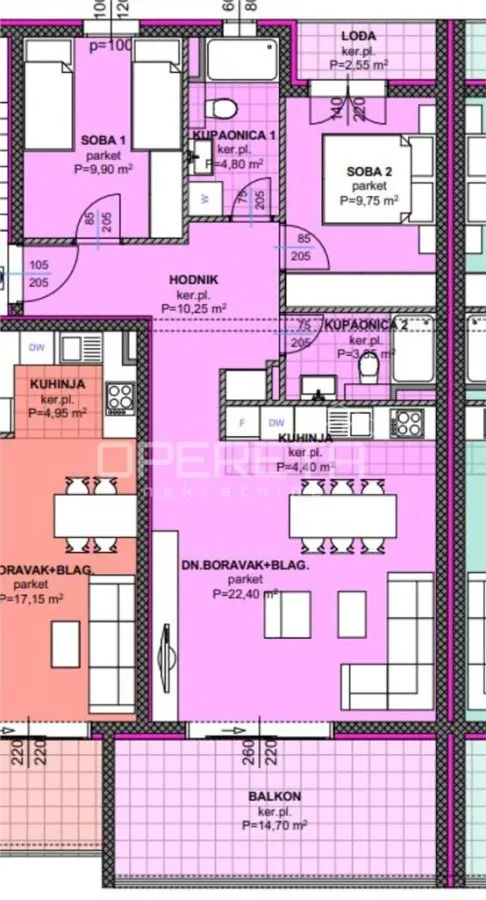 Two-Bedroom Apartment for Sale in Makarska, Croatia - foto 1