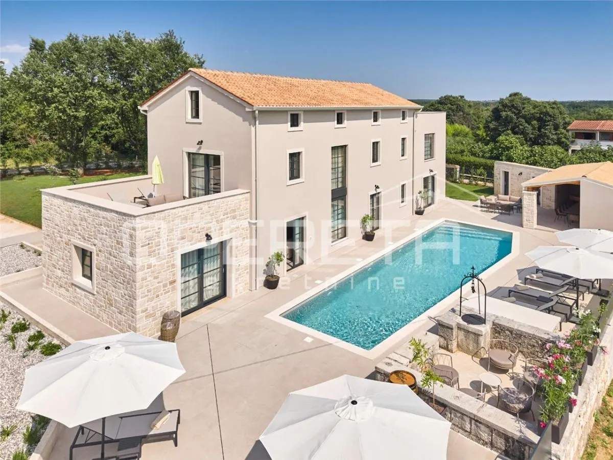 Exclusive Newly Built Stone Villa with Pool and Sea View, Poreč, Croatia - foto 2