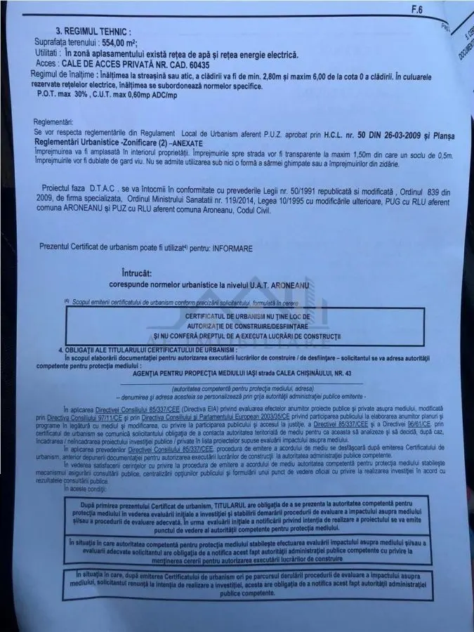 Aroneanu teren 652mp cu utilitati si Certificat de Urbanism - foto 15