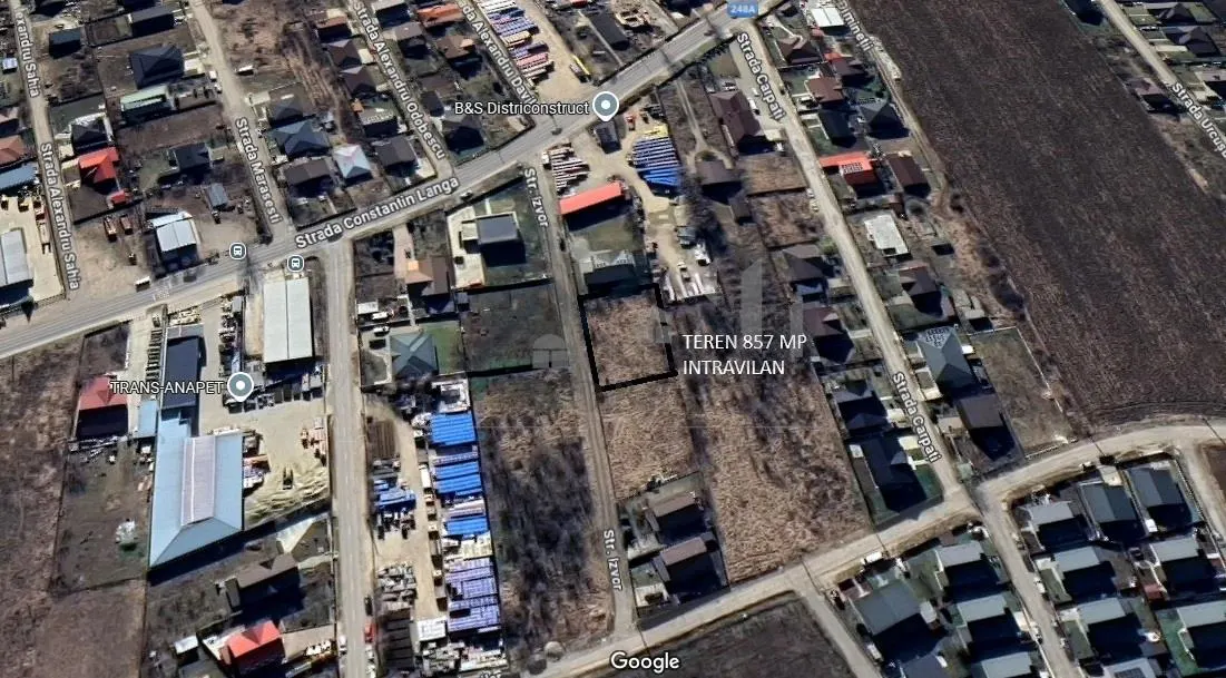 Teren zona Miroslava 1157mp intravilan suprafata plana, zona foarte buna - foto 4