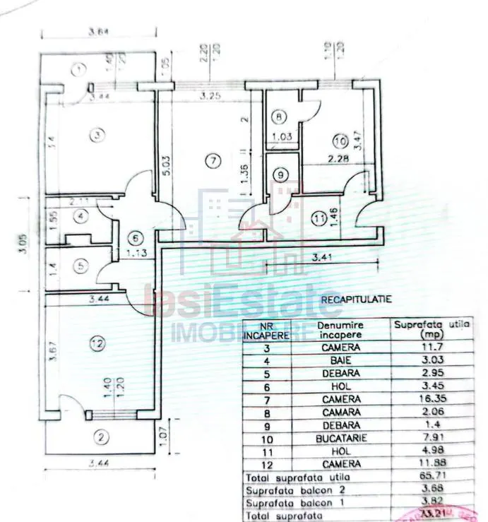 Apartament 3 camere Podu Ros - foto 8