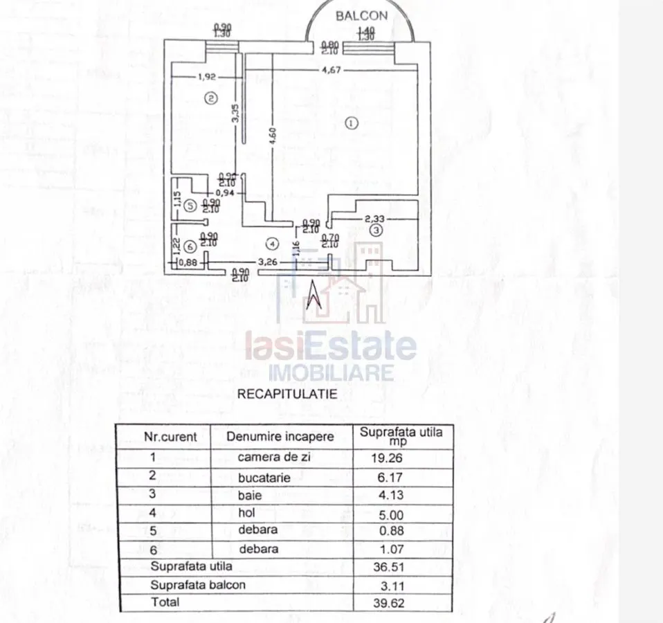 Apartament 1 camera zona Pacurari - foto 5