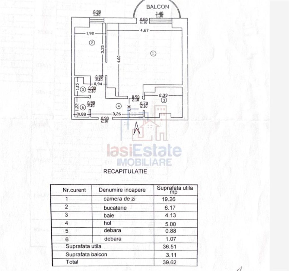 Apartament 1 camera zona Pacurari - foto 6