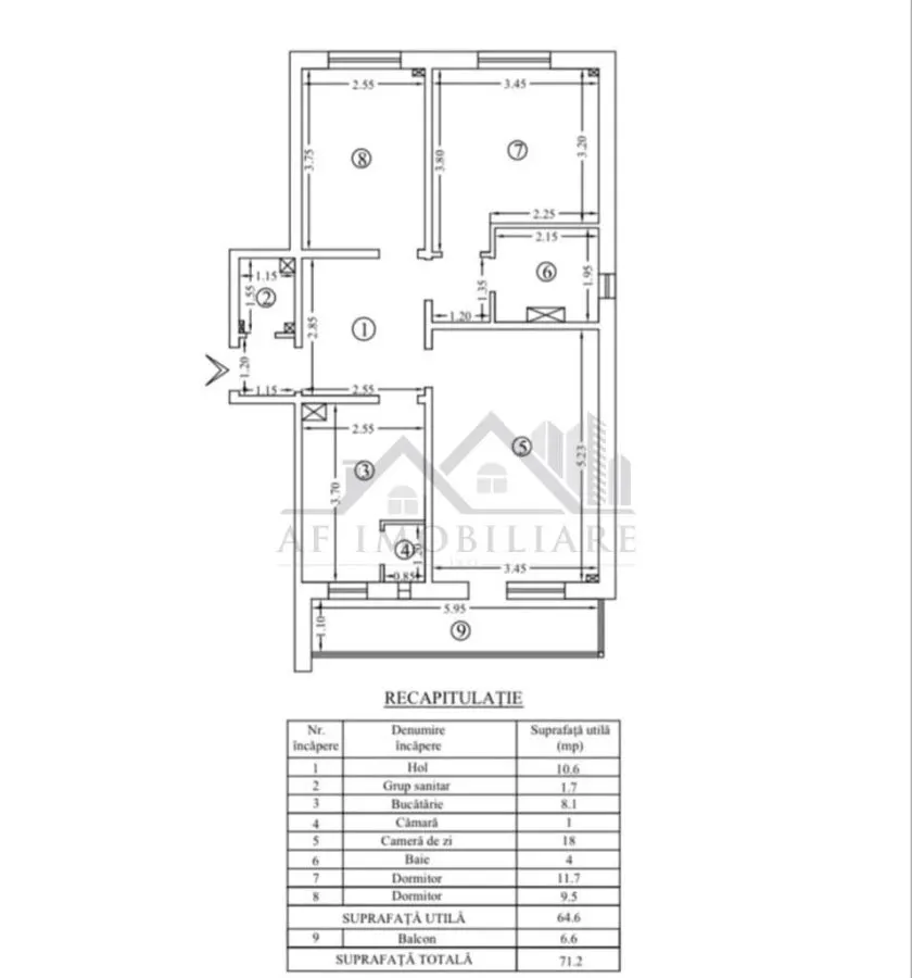 Apartament 3 camere Dacia - foto 2