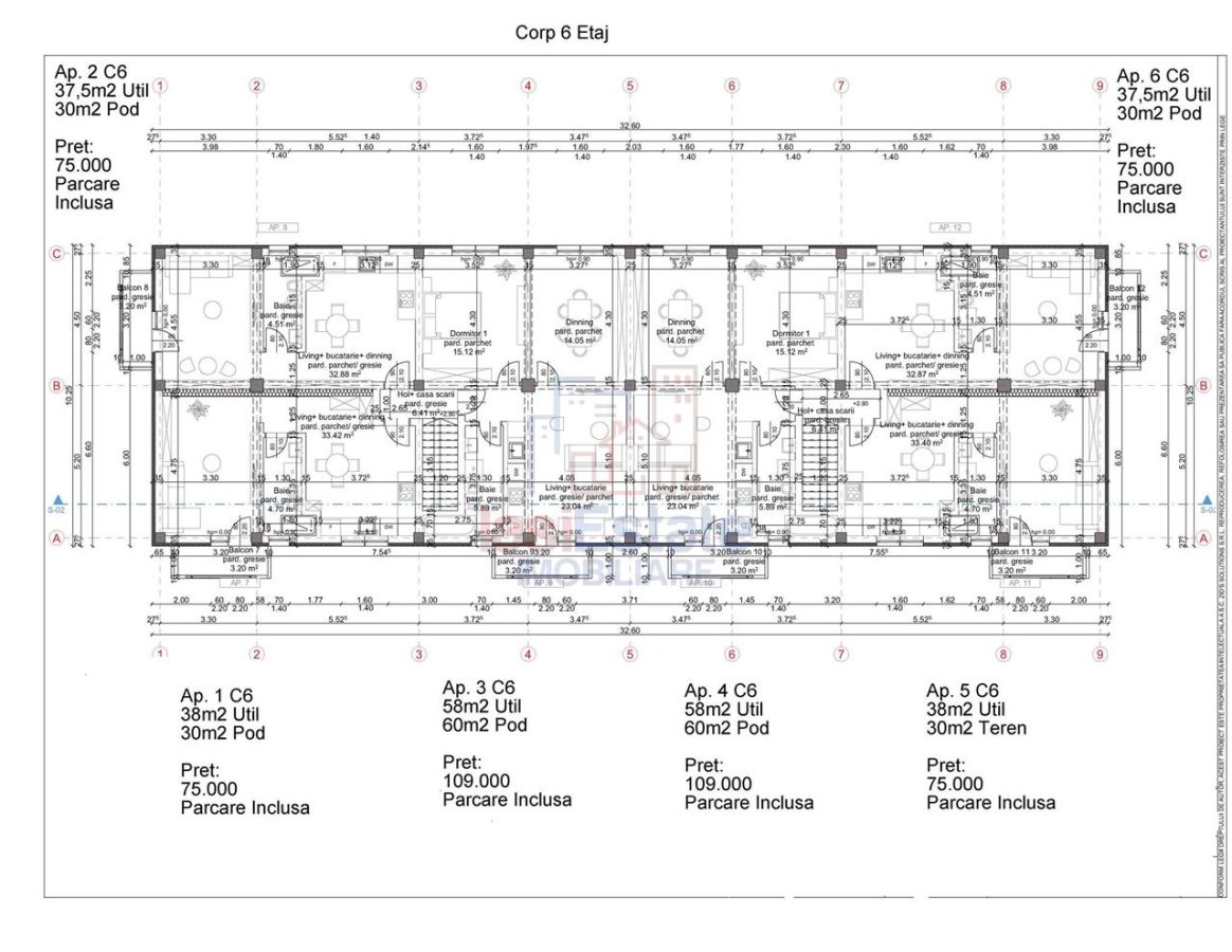 Apartamente direct de la dezvoltator de la 75000 euro cu TVA inclus - foto 23