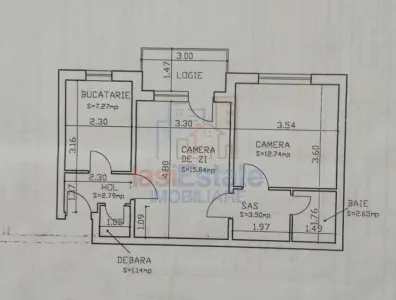 Apartament 2 camere Podu Ros - Odeon - foto 2