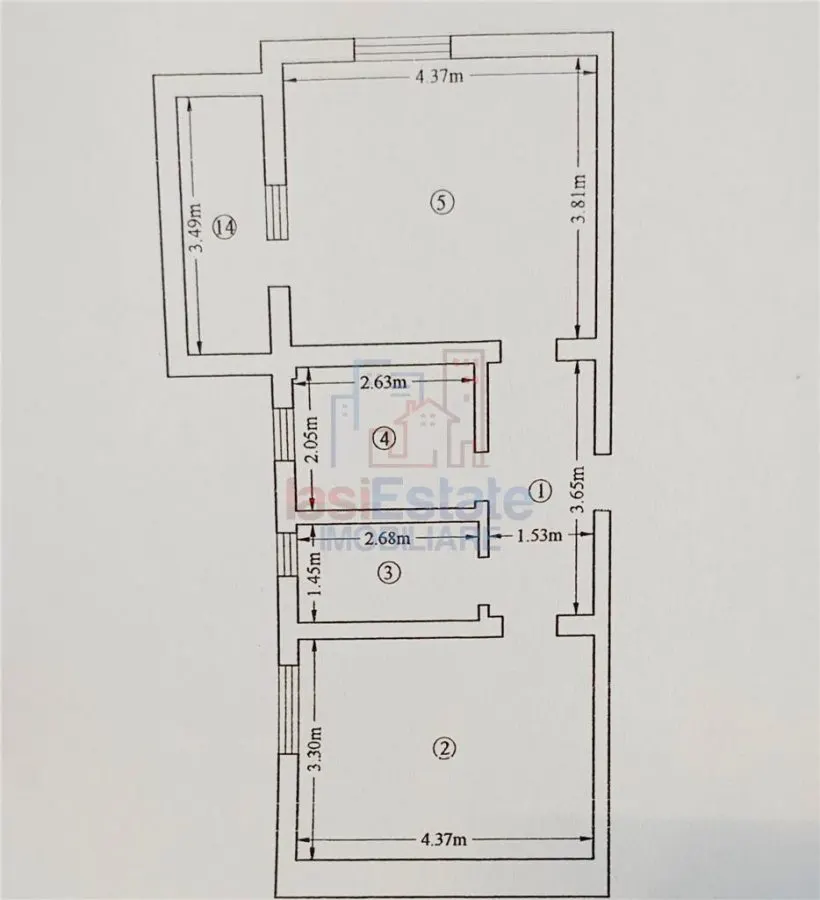 Apartament 2 camere parcare Pacurari - Kaufland - foto 2