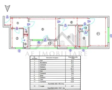Zona Zero - Podu Ros - Apartament 3 camere - 70mp - CT - Fara Risc - foto 4