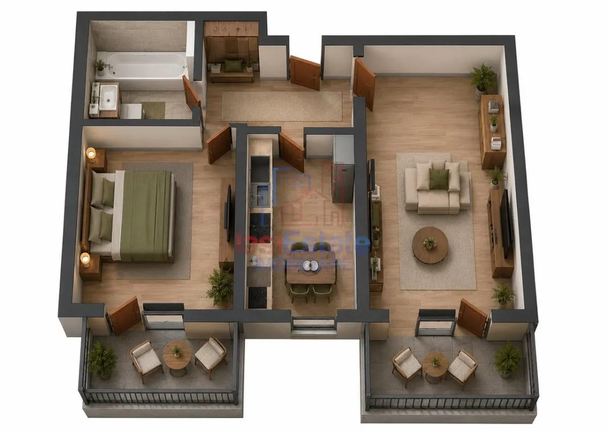 Apartament nou cu 2 camere de vanzare in Valea Adanca cu Tva inclus - foto 1