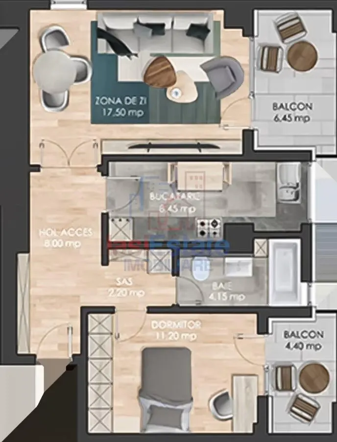 Apartament 2 camere si parcare Grand beetle - foto 8