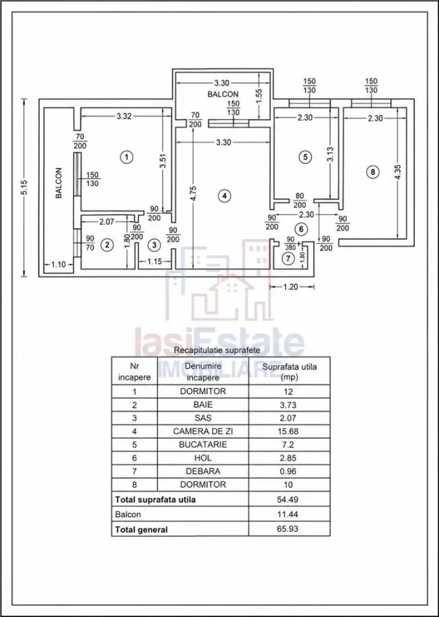 Apartament cu 3 camere zona Podu Ros - foto 10