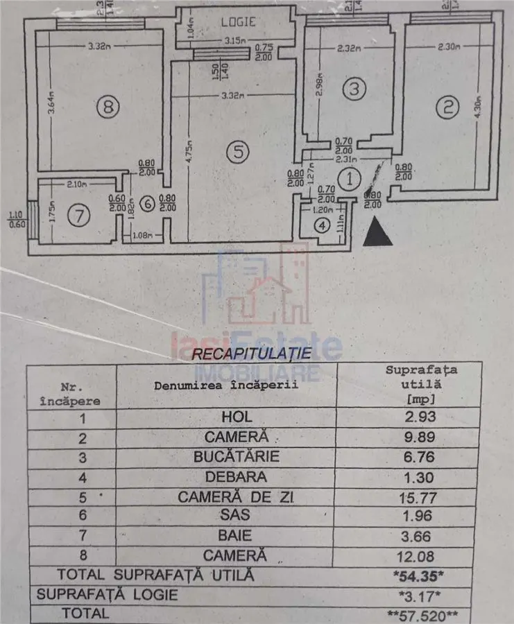 Apartament 3 camere de vânzare | Etaj 1 | Podu Roș – Țesătura - foto 5