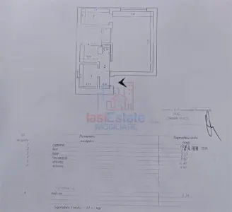 Apartament 1 cameră de vânzare în Podu de Fier | 38 mp | Etaj 1 - foto 9