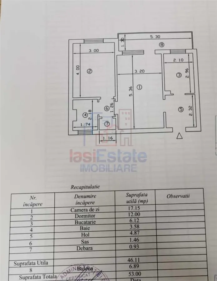 Podu Ros - Apartament 2 camere - foto 2