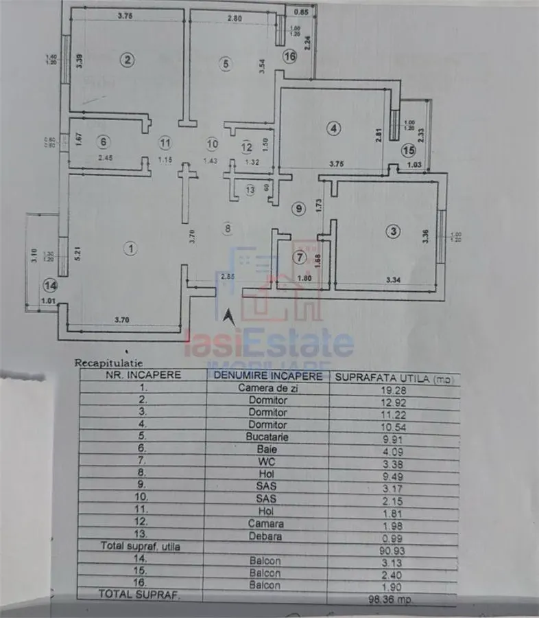 Apartament 4 camere zona Zimbru - Tigarete - foto 1