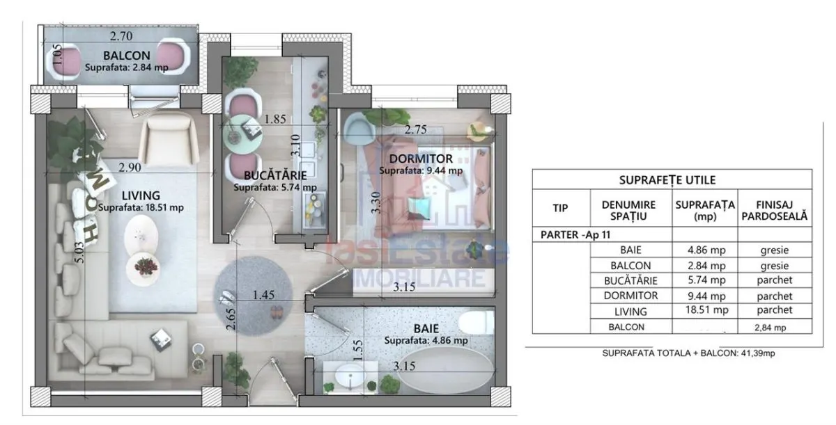 Apartament 2 camere bloc nou Capat CUG , DIRECT DE LA DEZVOLTATOR - foto 4